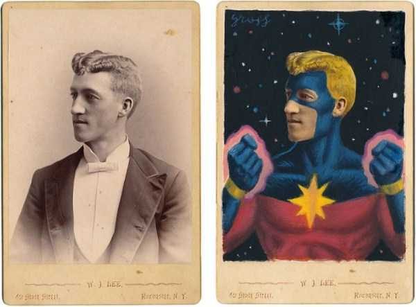 vintage portraits superheroes 6 600x443