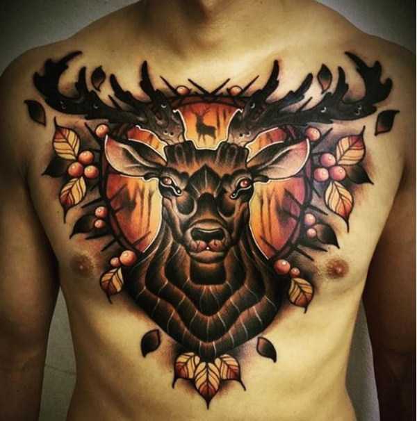 amazing 3d tattoos 36 42 Fantastic 3D Tattoos (42 photos)