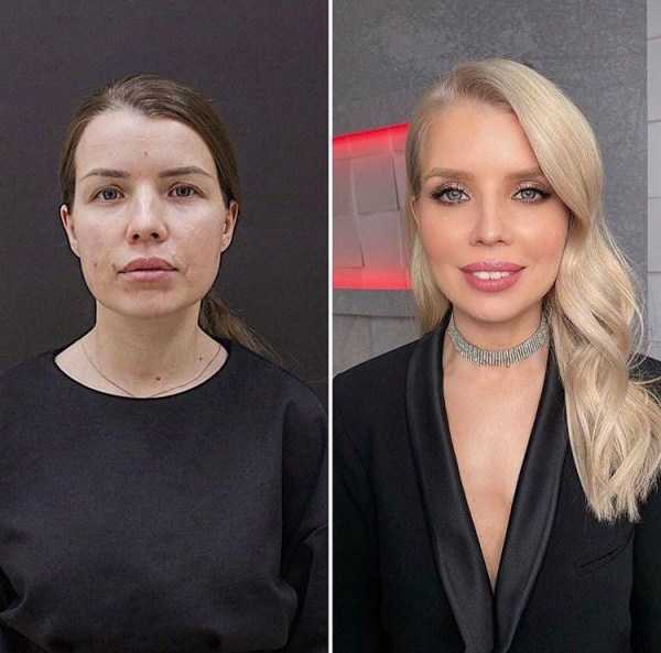 girls before after makeup 1