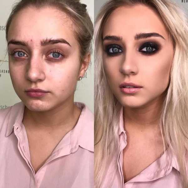 girls before after makeup 21