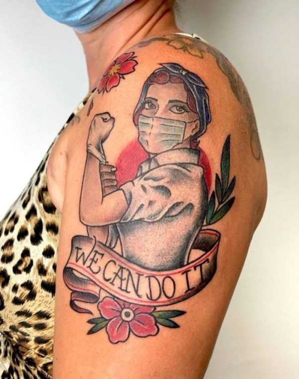 28 Covid Themed Tattoos (28 photos)