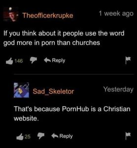 P0rnhub Comment Section Is Hilarious | KLYKER.COM