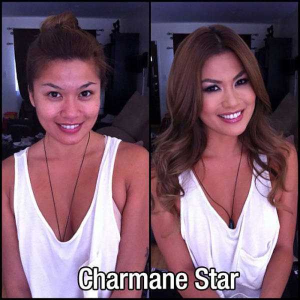 porn stars makeup 12 33 P0rn Stars With And Without Makeup (33 photos)