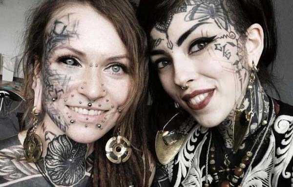 overly tattooed pierced freaks 43