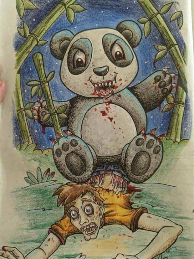 47 Kids Coloring Books, Corrupted by Grown Ups (47 photos)