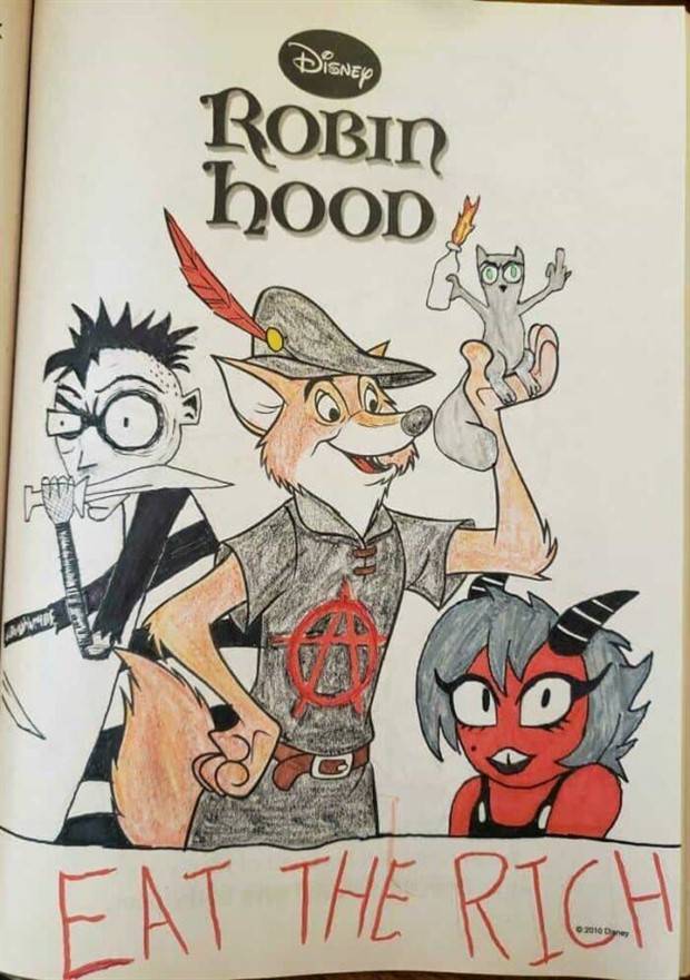 47 Kids Coloring Books, Corrupted by Grown Ups (47 photos)