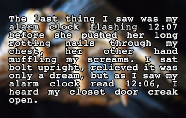 50 Bone Chilling Horror Stories Condensed into Just Two Sentences (50 photos)