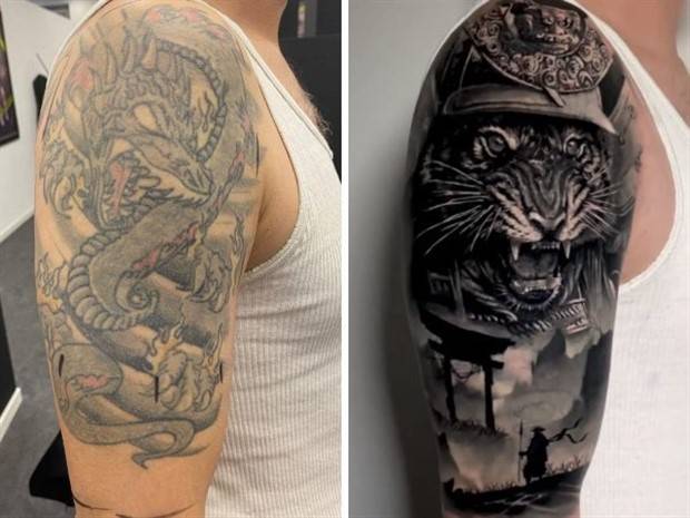 Revamping Outdated Tattoos (35 photos)