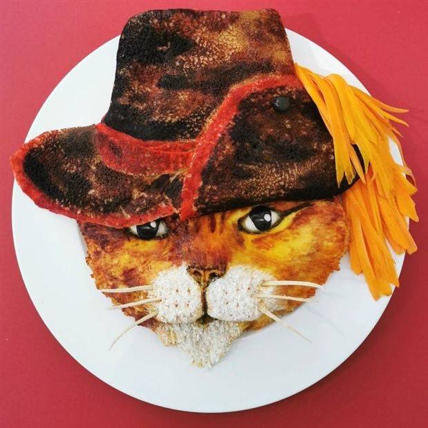 Belgian Woman Transforms Childrens Lunches into Art (25 photos)