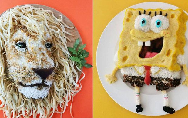 Belgian Woman Transforms Children's Lunches into Art (25 photos)