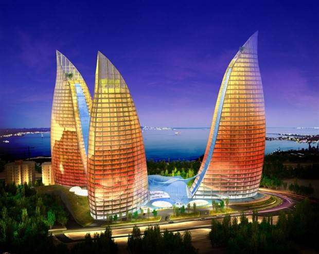 Impressive Flame Towers of Baku (29 photos)