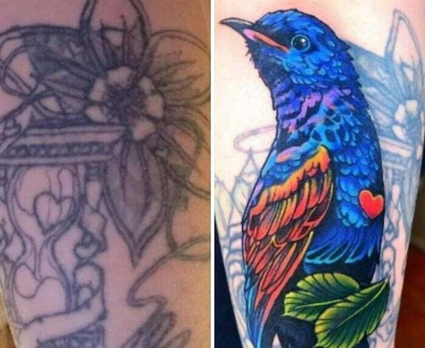 Reviving Ink: Enhancing Outdated Tattoos (32 photos)