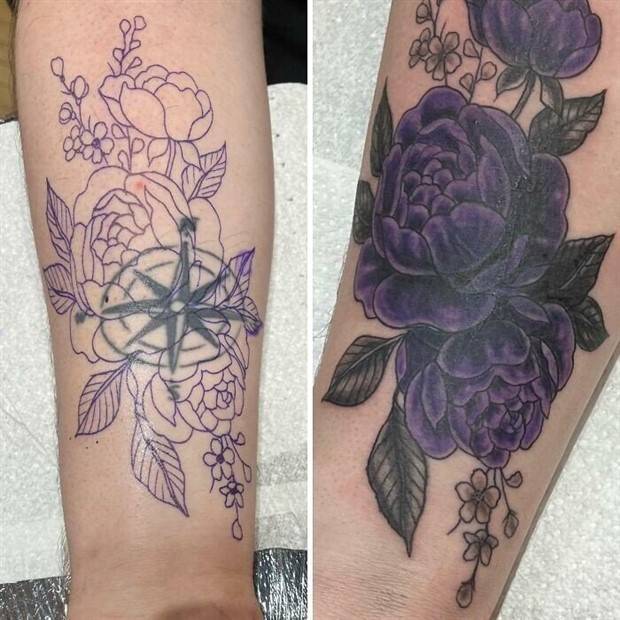 Reviving Ink: Enhancing Outdated Tattoos (32 photos)