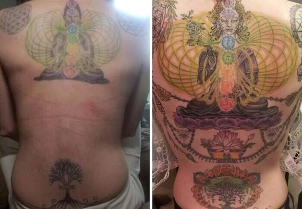 Reviving Ink: Enhancing Outdated Tattoos (32 photos)