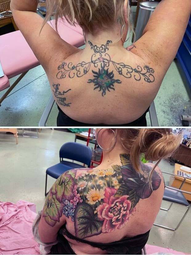 Reviving Ink: Enhancing Outdated Tattoos (32 photos)
