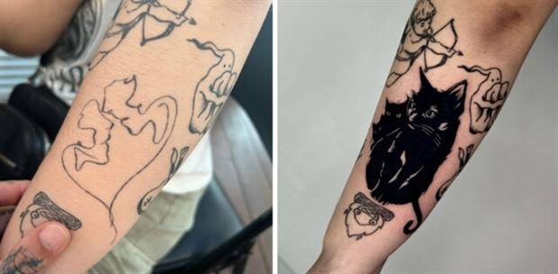 Tattoo Artists Skillfully Covered These Old/Bad Tattoos (30 photos)