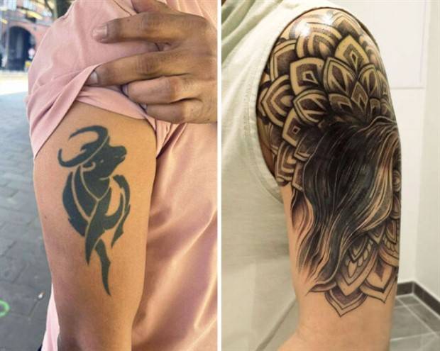 Tattoo Artists Skillfully Covered These Old/Bad Tattoos (30 photos)