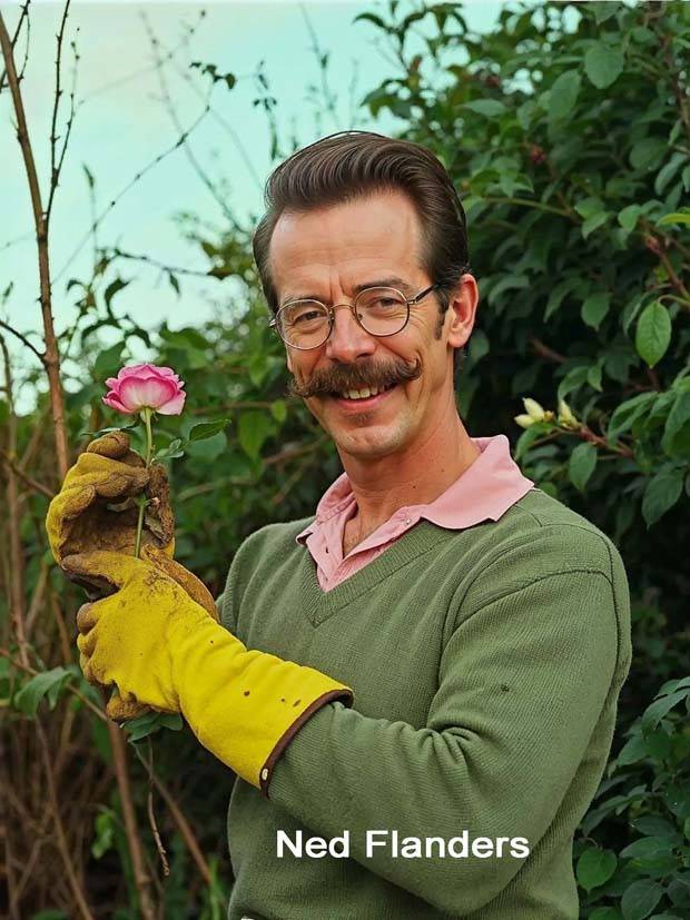 The Simpsons: Real Life Characters Generated by AI (24 photos)