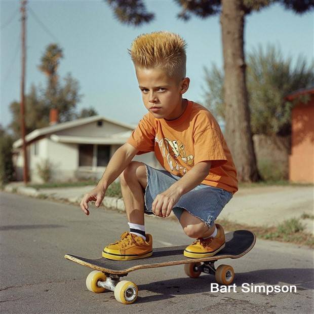The Simpsons: Real Life Characters Generated by AI (24 photos)