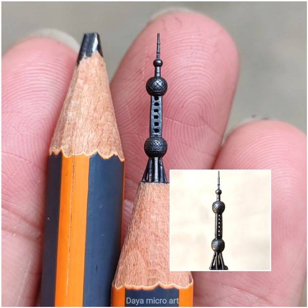 Real Masterpieces Made from Wooden Pencils (34 photos)