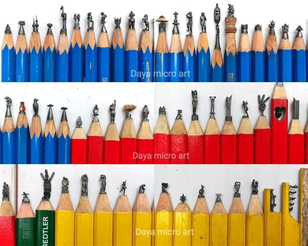 Real Masterpieces Made from Wooden Pencils (34 photos)