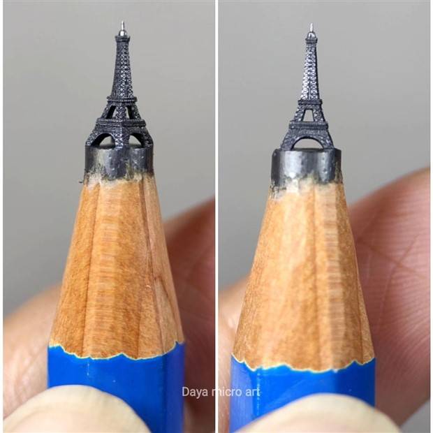 Real Masterpieces Made from Wooden Pencils (34 photos)