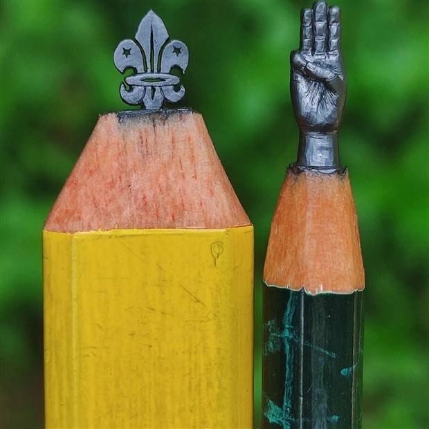 Real Masterpieces Made from Wooden Pencils (34 photos)