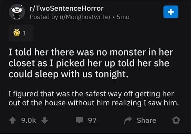 30 Terrifying Two Sentence Stories for Maximum Chills (30 photos)