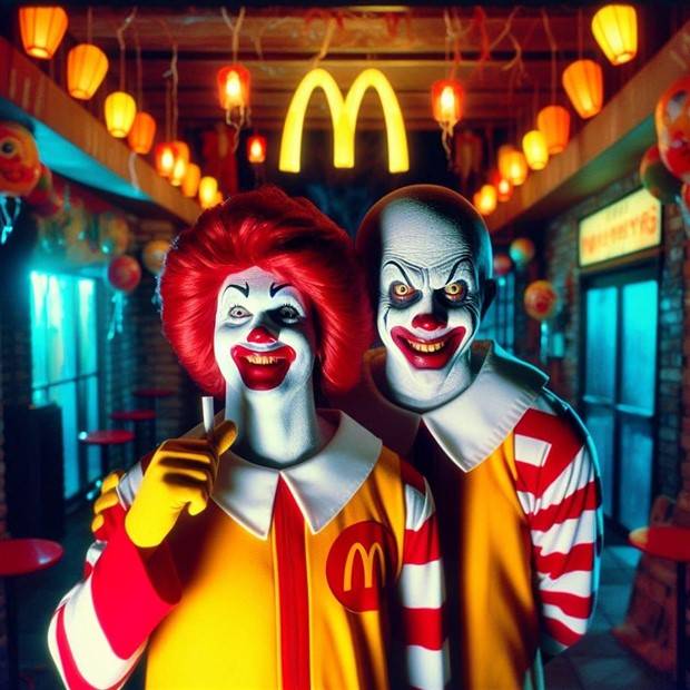AI Generated Ronald McDonald Imagery (36 photos)