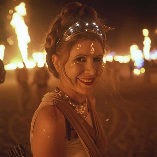 AI Blends Star Wars with Burning Man (22 photos)