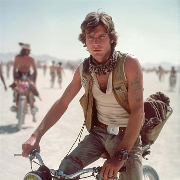AI Blends Star Wars with Burning Man (22 photos)