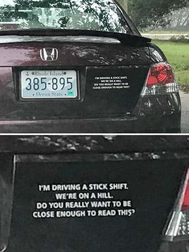 amusing bumper stickers 30 Bumper Stickers that Amuse (38 photos)