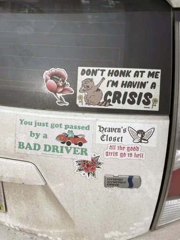 amusing bumper stickers 36 Bumper Stickers that Amuse (38 photos)