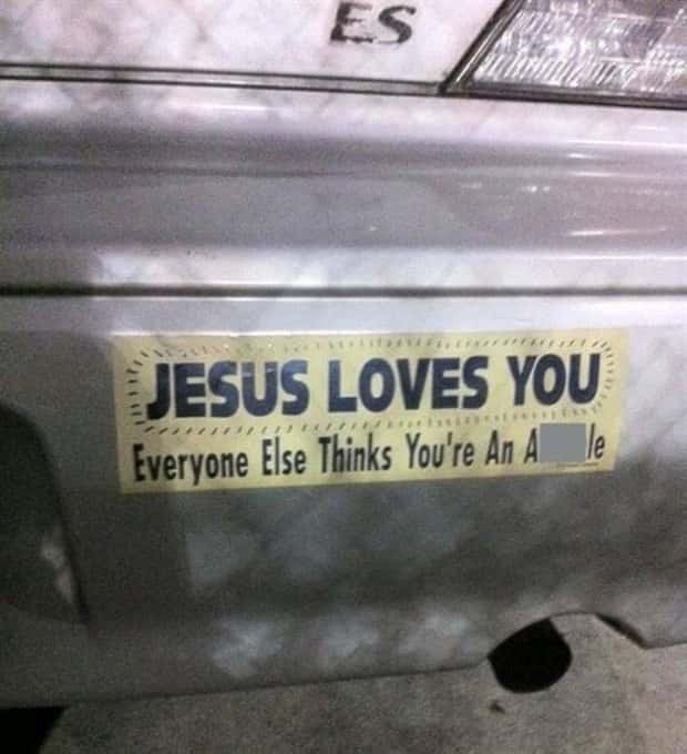 amusing bumper stickers 5 Bumper Stickers that Amuse (38 photos)