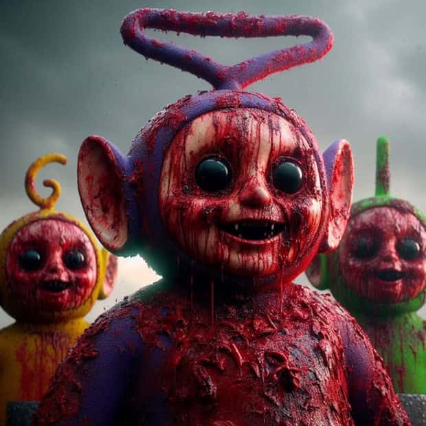 horror Teletubbies 3 Dystopian Teletubbies Horror by AI (22 photos)