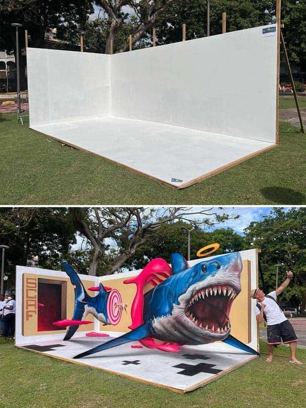 Stunning 3D Graffiti Art by Pierre Bertolotti (36 photos)