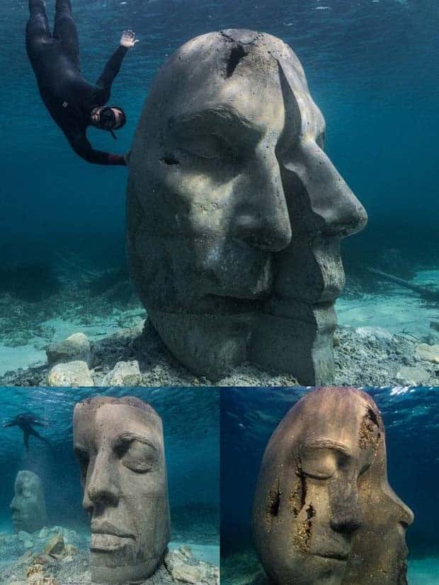 Forgotten Statues Resting Underwater (20 photos)