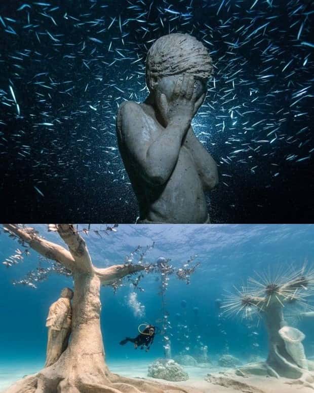 Forgotten Statues Resting Underwater (20 photos)
