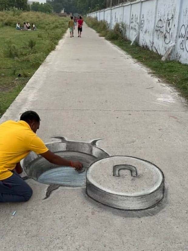 Teacher’s 3D Chalk Art Wows Community (25 photos)