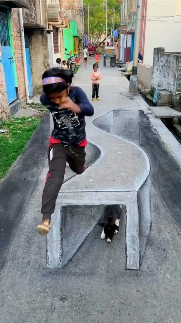 Teacher’s 3D Chalk Art Wows Community (25 photos)