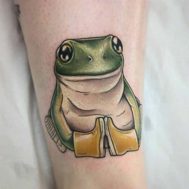 31 Great Frog Themed Tattoos (31 photos)