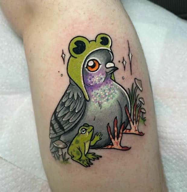 31 Great Frog Themed Tattoos (31 photos)
