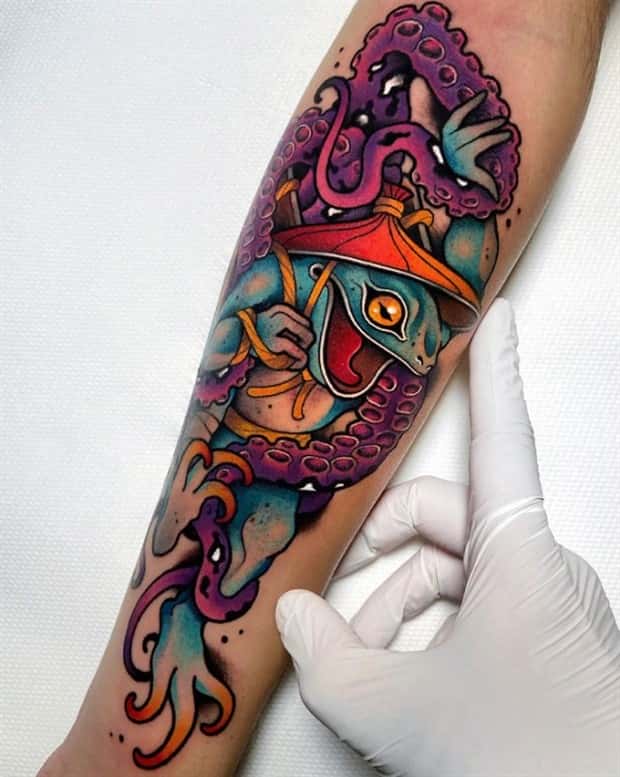 31 Great Frog Themed Tattoos (31 photos)