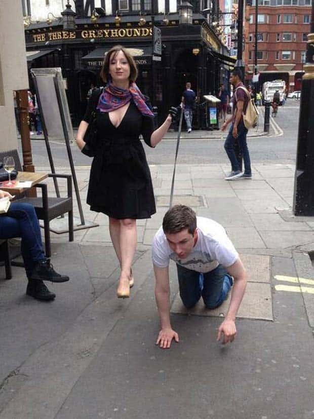 Men Treated Like Dogs by Women (29 photos)
