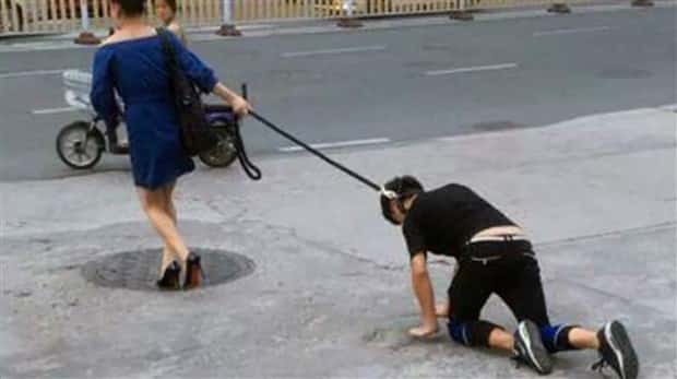 Men Treated Like Dogs by Women (29 photos)