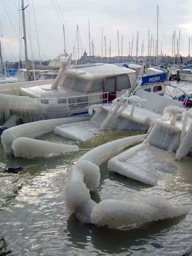 Things Trapped Beneath Thick Ice (40 photos)