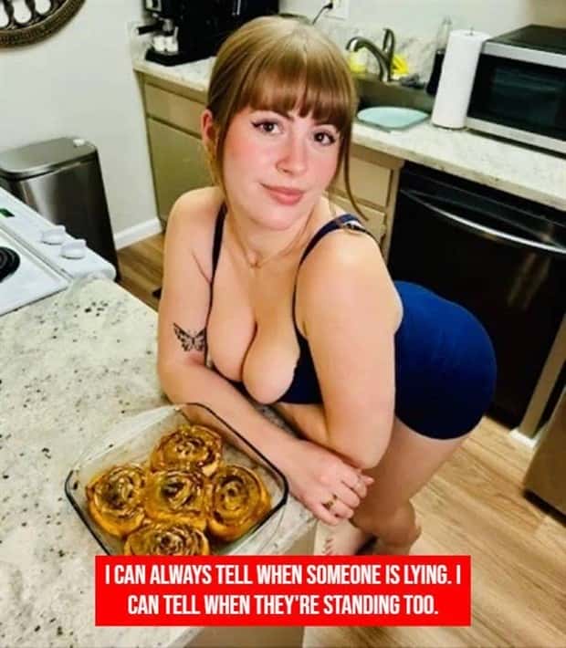 Hot Girls Featuring Jokes #4 (20 photos)