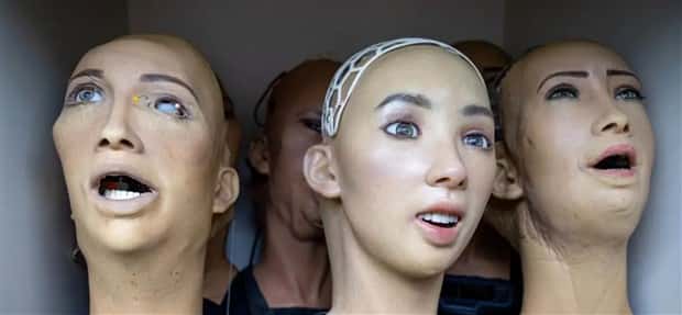 Robots with Unsettling Human Like Faces (33 photos)