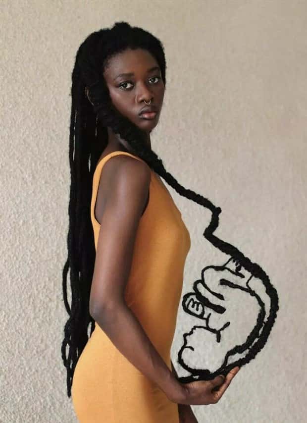 laetitia ky hair sculptures 28 Extraordinary Hair Sculptures by Laetitia Ky (28 photos)