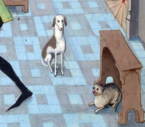 medieval cats 17 Medieval Artists Seemed Unfamiliar with Cats (20 photos)